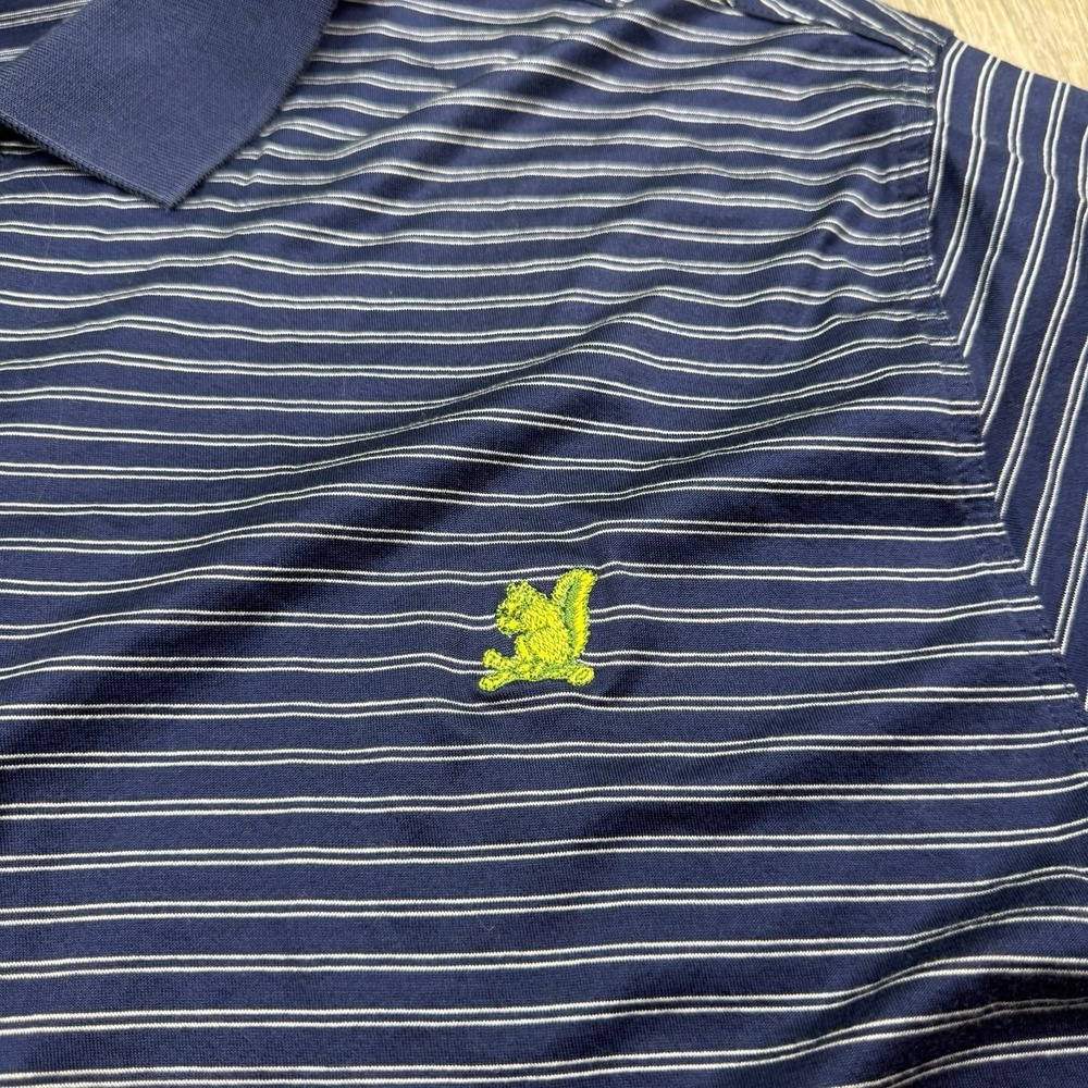 The Country Club Brookline 1882 Collection Golf Polo Shirt Striped Cotton Men XL - Picture 2 of 7